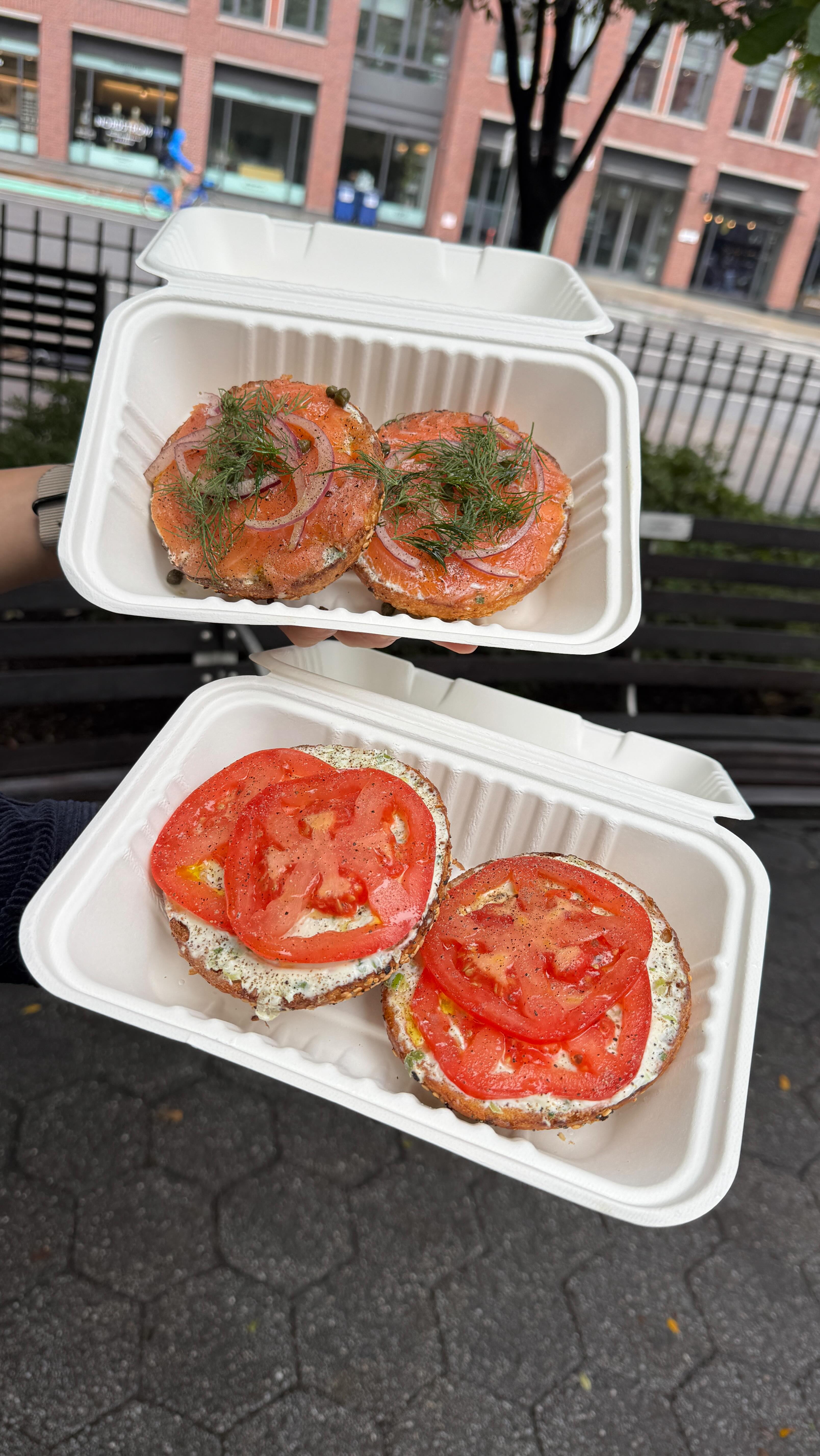 Instagram post by @jasminepak for Viator. Caption reads: Are the viral foods in NYC’s West Village actually....