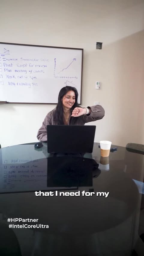 Instagram post by @zarooza for HP. Caption reads: [...] I lock in right after I clock out :) @hp....