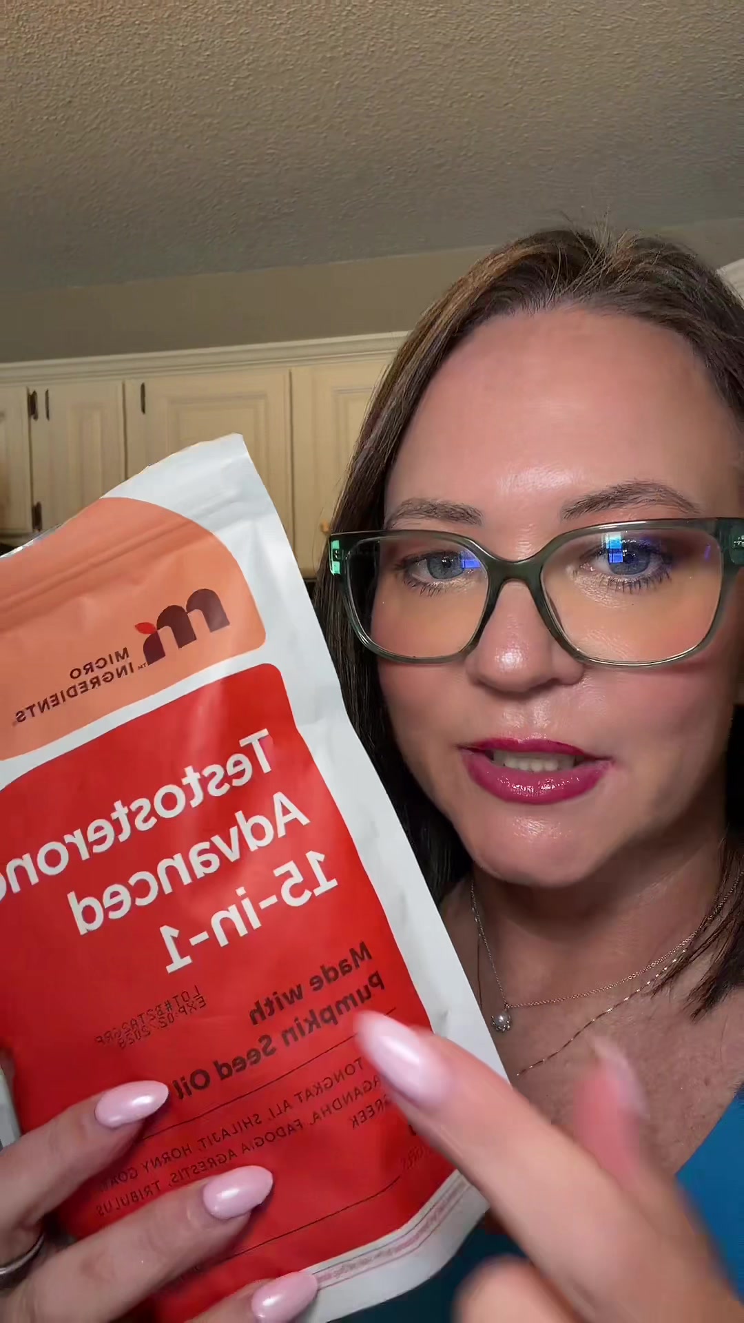 TikTok post by @southern_wellness for Micro Ingredients. Caption reads: [...] #supplementsthatwork #testosterone @Micro....