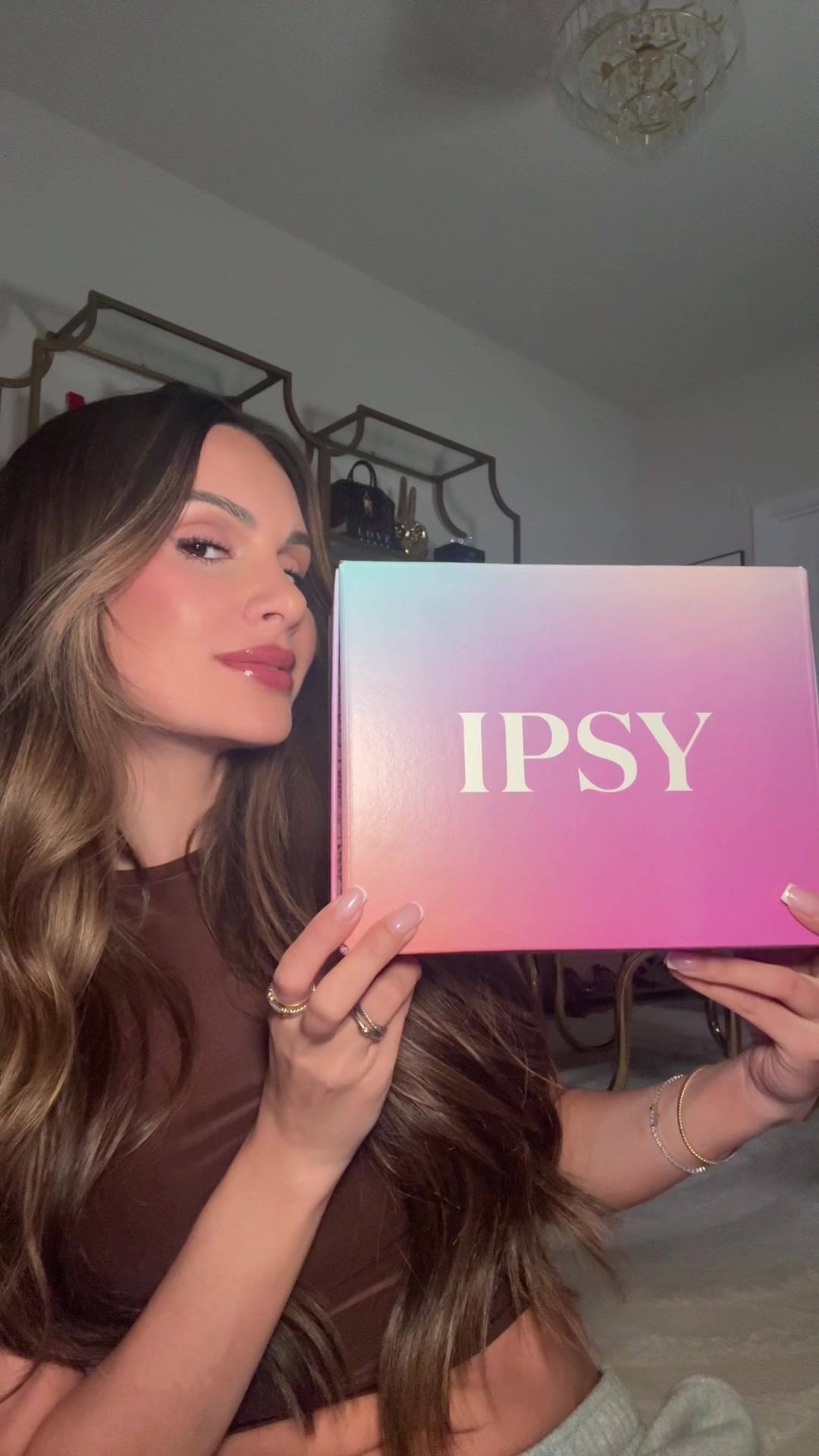 TikTok post by @jess.ves2 for Dermelect. Caption reads: [...] for only $32 a month! @milkmakeup @Dermelect....