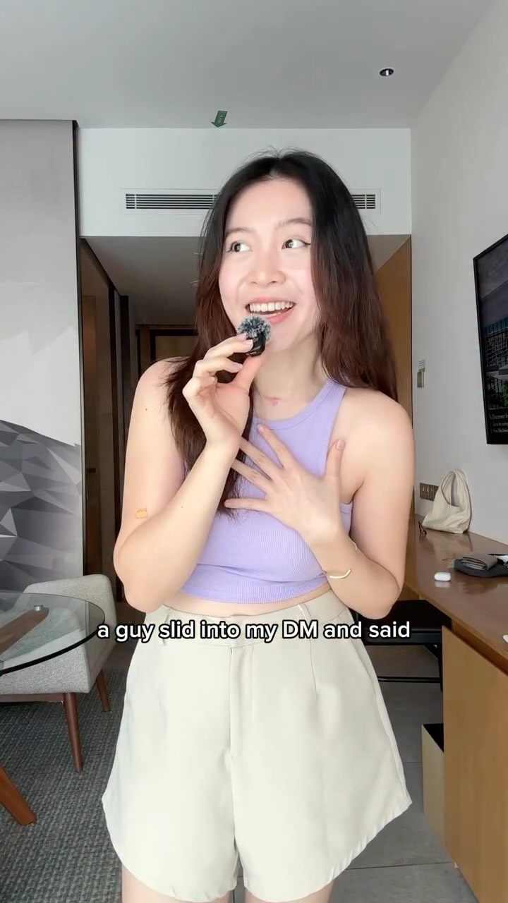 Instagram post by @allynawong for Colgate. Caption reads: and he was a uni classmate of mine that i never....