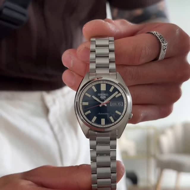 Instagram post by @kyletheyuan for Seiko Watches. Caption reads: Fashionable and not late 😉 the SRPK87 from....