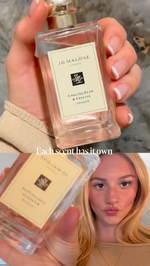 Instagram post by @summerrmcintosh for Jo Malone London. Caption reads: [...] are always connected 🤍🍐 Thanks to....