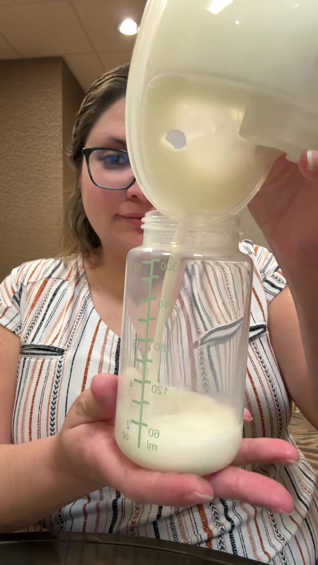 TikTok post by @bri_loves_cooking for Mommed. Caption reads: [...] my regular hospital grade pump lately.....