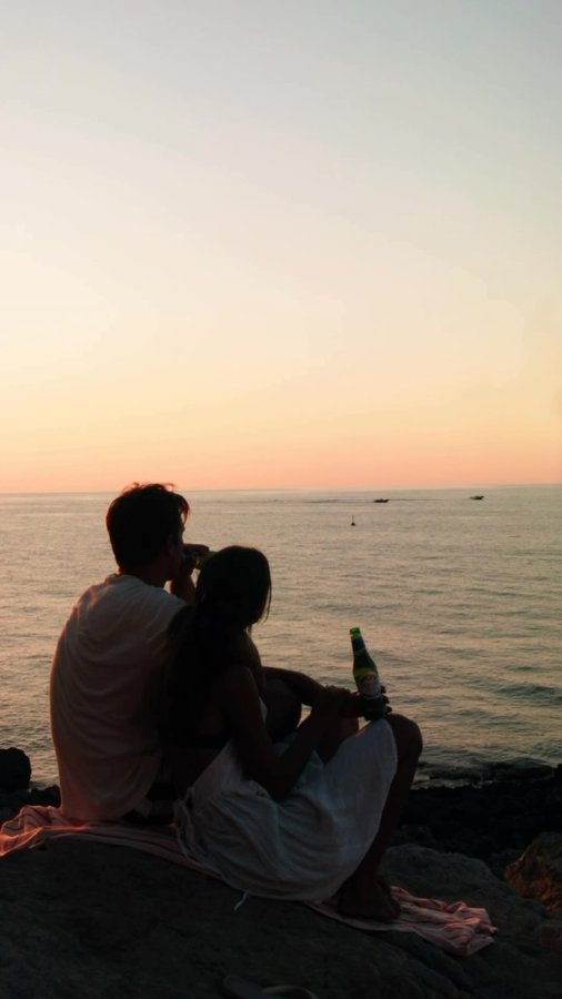 Instagram post by @ronjanicola for Peroni Nastro Azzurro. Caption reads: Core memories from our Italy trip, filled with....