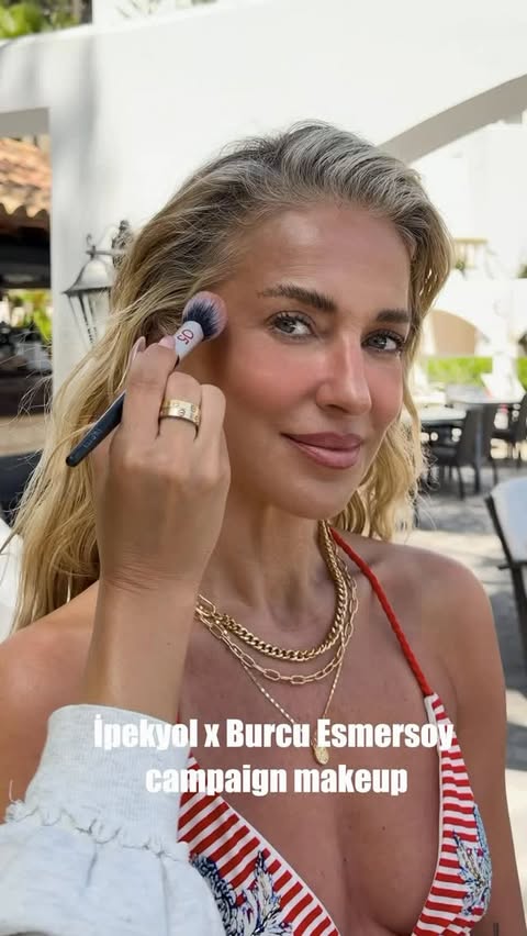 Instagram post by an influencer for Beymen Beauty Studio. Caption reads: [...] Allık @westmanatelier @beymenbeautystudio....