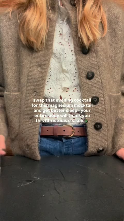 Instagram post by @awholehealthlife for Pique Life. Caption reads: game changer 🍹this magnesium mocktail is so good....