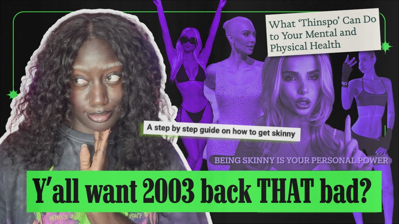 YouTube post by @KhadijaMbowe for Scentbird. Caption reads: Thin is back in but why now? | Khadija Mbowe.