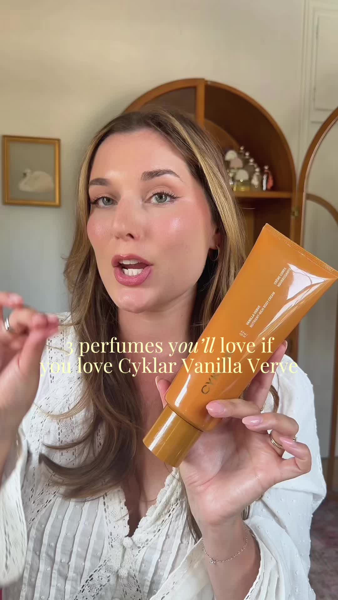 TikTok post by @thetopnotes for Cyklar. Caption reads: if you love @CYKLAR vanilla verve, you will....