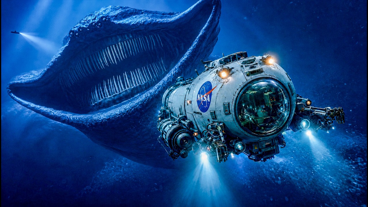 YouTube post by @mikearmor for TM Trade. Caption reads: Why did NASA stop exploring the OCEANS?.