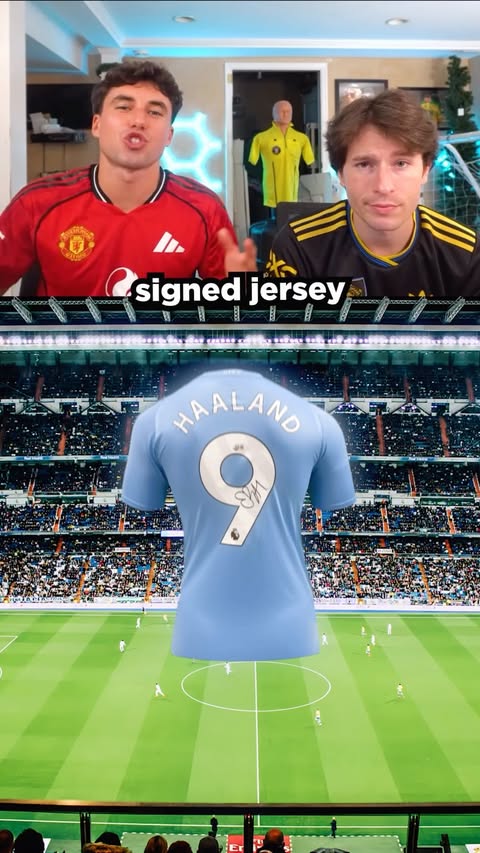 Instagram post by @devincaherly for Premier League. Caption reads: Join our FPL now to win a free signed shirt🔥....