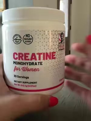 TikTok post by @arachile31 for Old School Labs. Caption reads: #creatine @Old School Labs.
