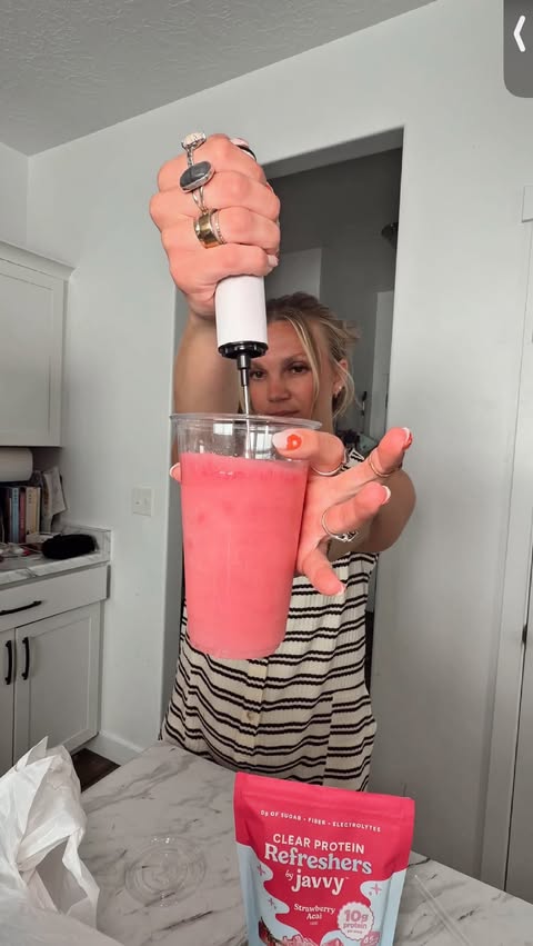 Instagram post by @mckinleymemm for Javvy Coffee. Caption reads: Catch me sippin on @javvycoffee all summer long to....
