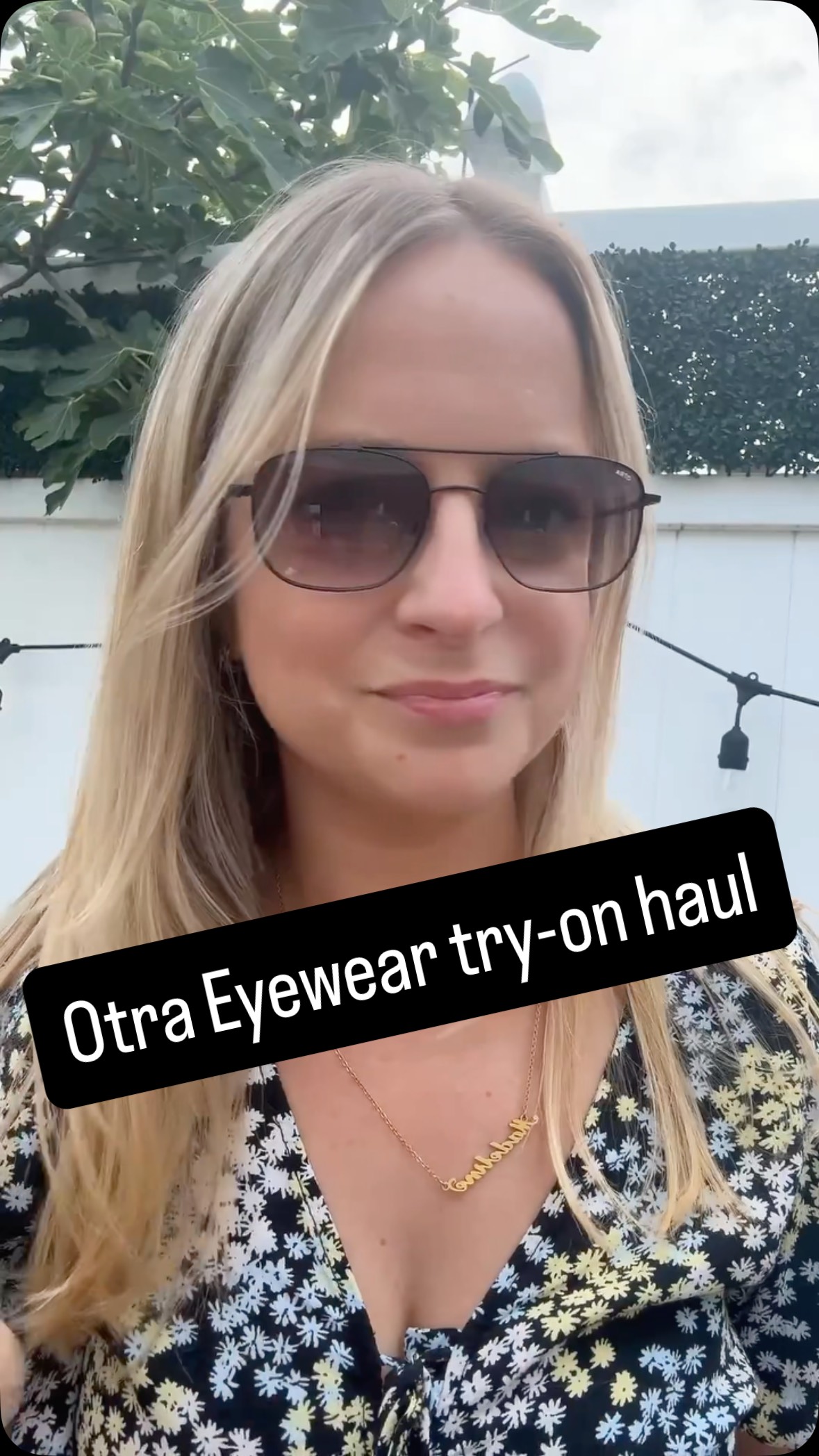 Instagram post by @wearwhathappenslive for Otra Eyewear. Caption reads: [...] my inner Amanda Batula with this Otra....