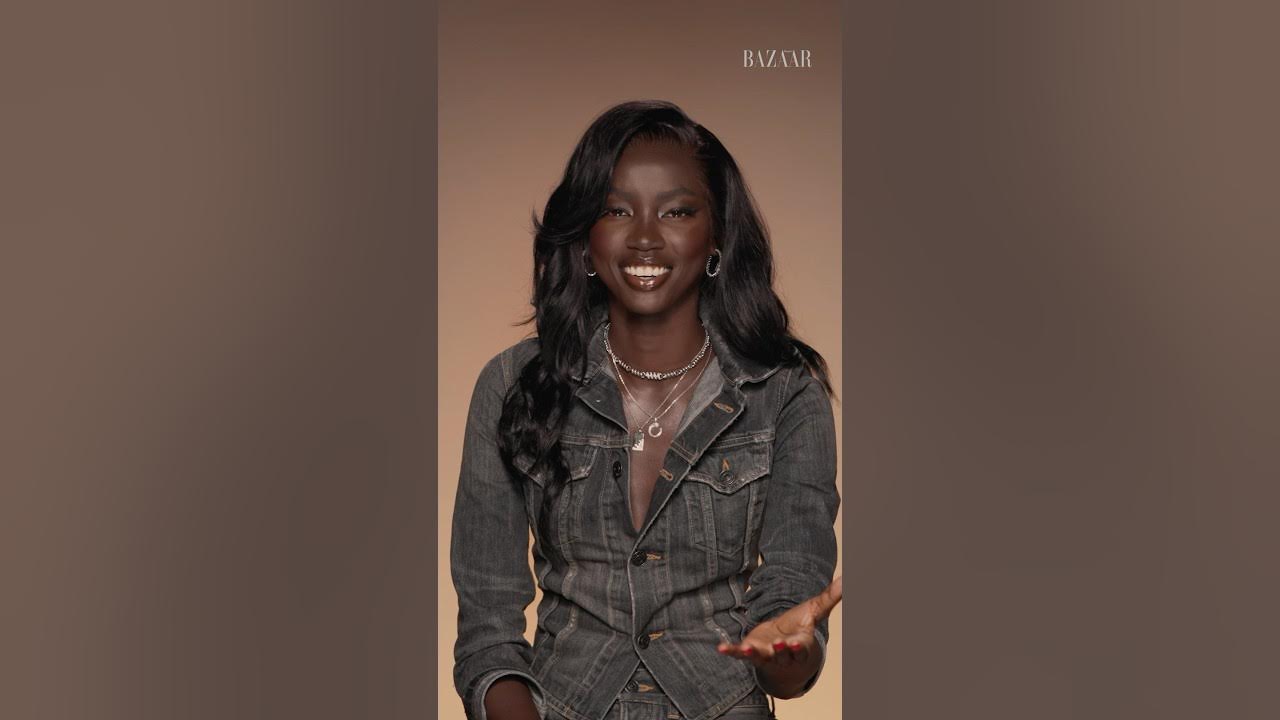 YouTube post by @HarpersBazaar for Harper’s BAZAAR. Caption reads: #AnokYai traveled by plane, helicopter &....