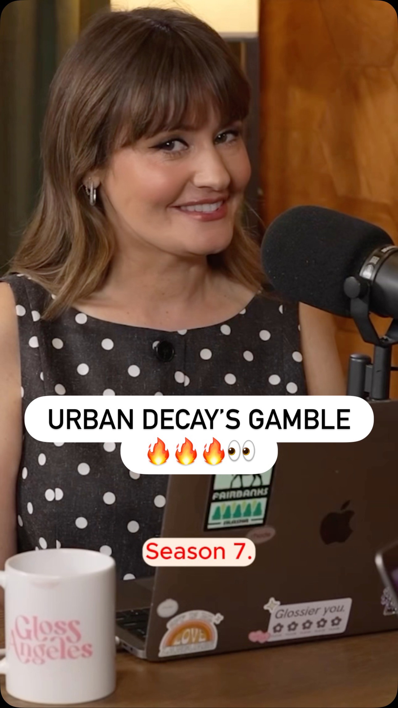 Instagram post by @kirbiejohnson for Urban Decay. Caption reads: @urbandecaycosmetics single-handedly ending the....