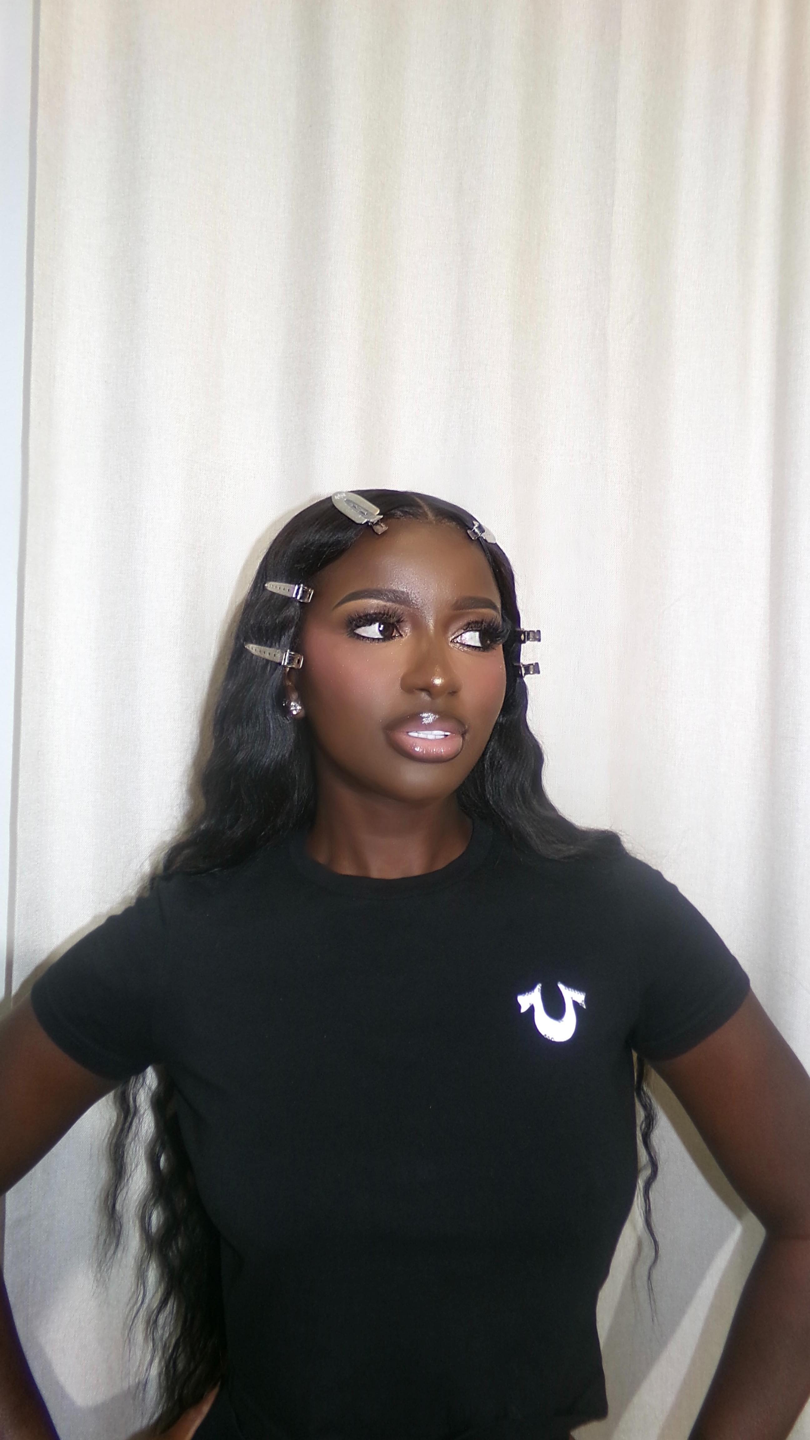 Instagram post by @iampookieee for True Religion. Caption reads: Own the room before you even walk in 🖤....