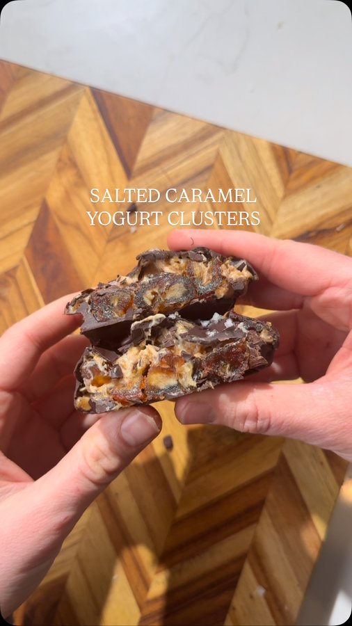 Instagram post by @avocado_skillet for Forager Project. Caption reads: [...] clusters are so good. I used @foragerproject....