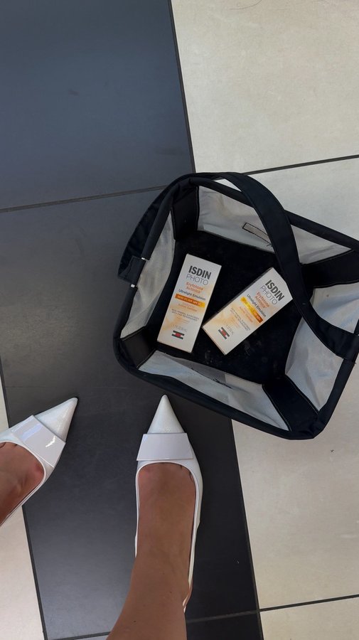 Instagram post by @ashleywalseman for ISDIN. Caption reads: Stocking up during the @sephora Savings Event....