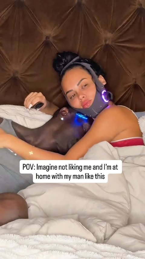 Instagram post by @leticiamariegardner for PMD Beauty. Caption reads: Having a husband is literally so much fun like....