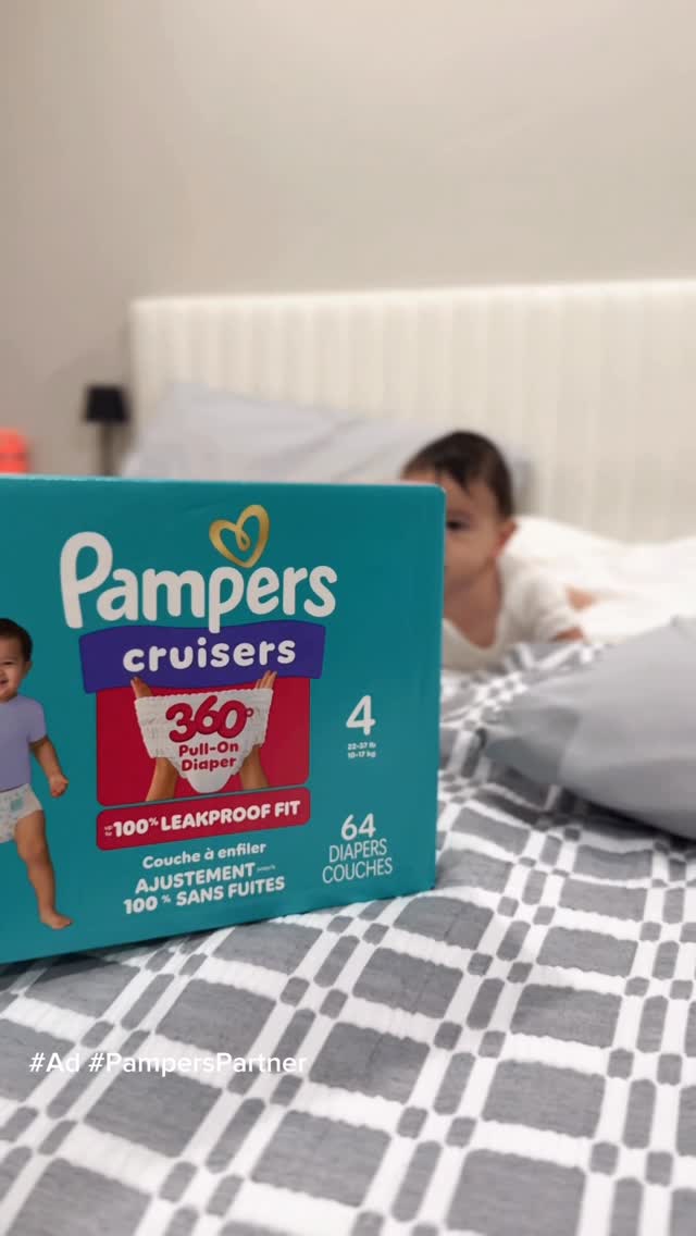 Instagram post by @kerrasmomlife for Pampers. Caption reads: #Ad #PampersPartner As a mom of a wild little one,....