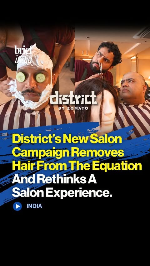 Instagram post by @thebrief.in for District Updates. Caption reads: [...] approach to salon advertising.....