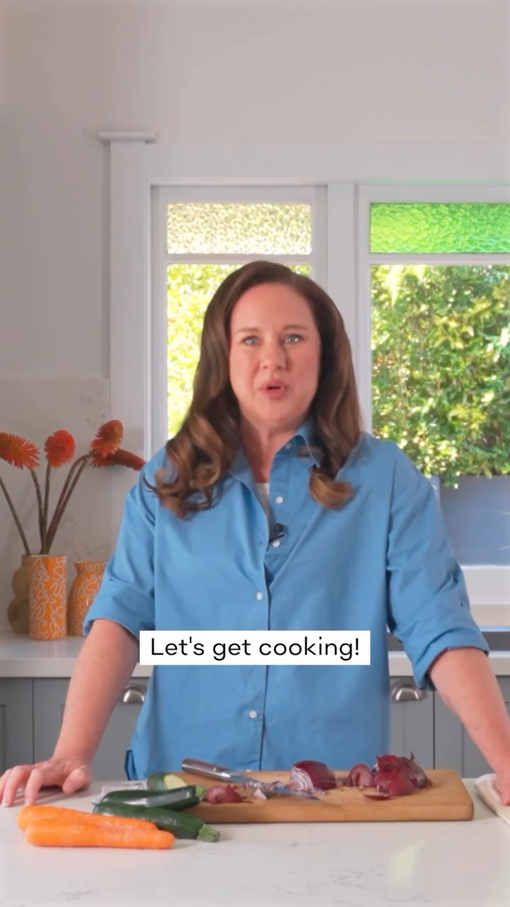 Instagram post by @melindabuttle for EveryPlate. Caption reads: If the kitchen bench looks like a crime scene,....