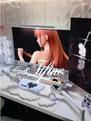 TikTok post by @eternallysoph for Fifine Indonesia. Caption reads: the new upgraded @Fifine Design low profile boom....