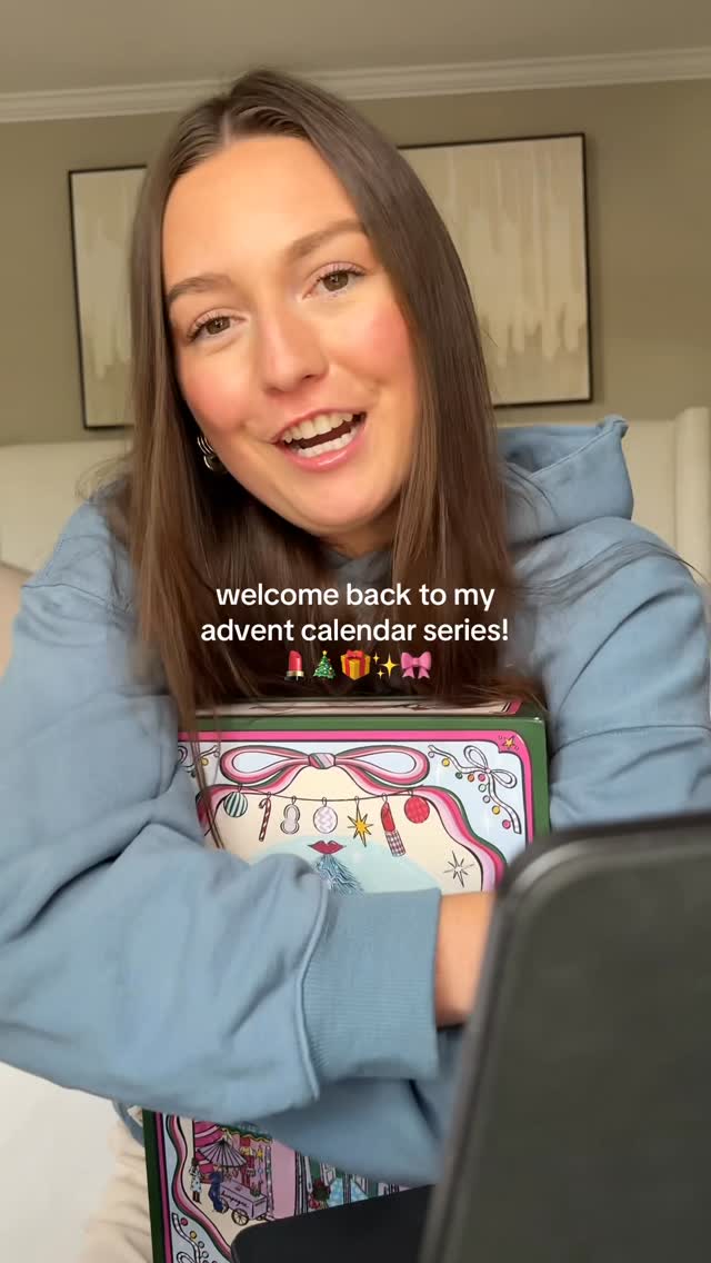Instagram post by @sarahlynnrain for Liberty London. Caption reads: ADVENT CALENDAR SERIES IS BACK! 🎁 Shop with me....