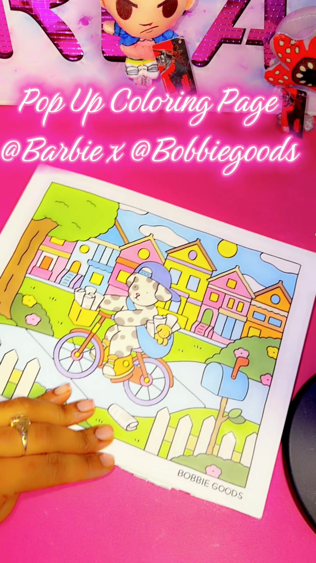 TikTok post by @.dream_nn for Bobbie Goods. Caption reads: [...] level 🎨💗 I turned my love for Bobbie Goods....