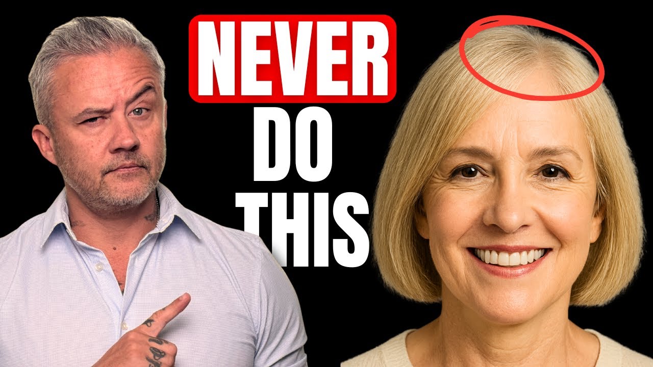 YouTube post by @justinhickox for Howl. Caption reads: Over 50 STOP RUINING Your THIN/FINE hair: AVOID....