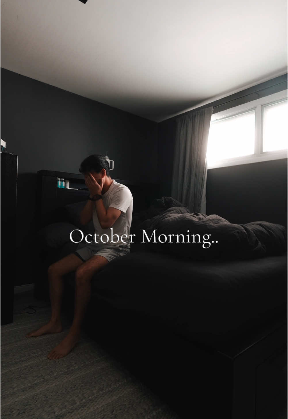 TikTok post by @vinceddo for Cuts Clothing. Caption reads: 10.2.24 Happy October! Spend the morning with me....