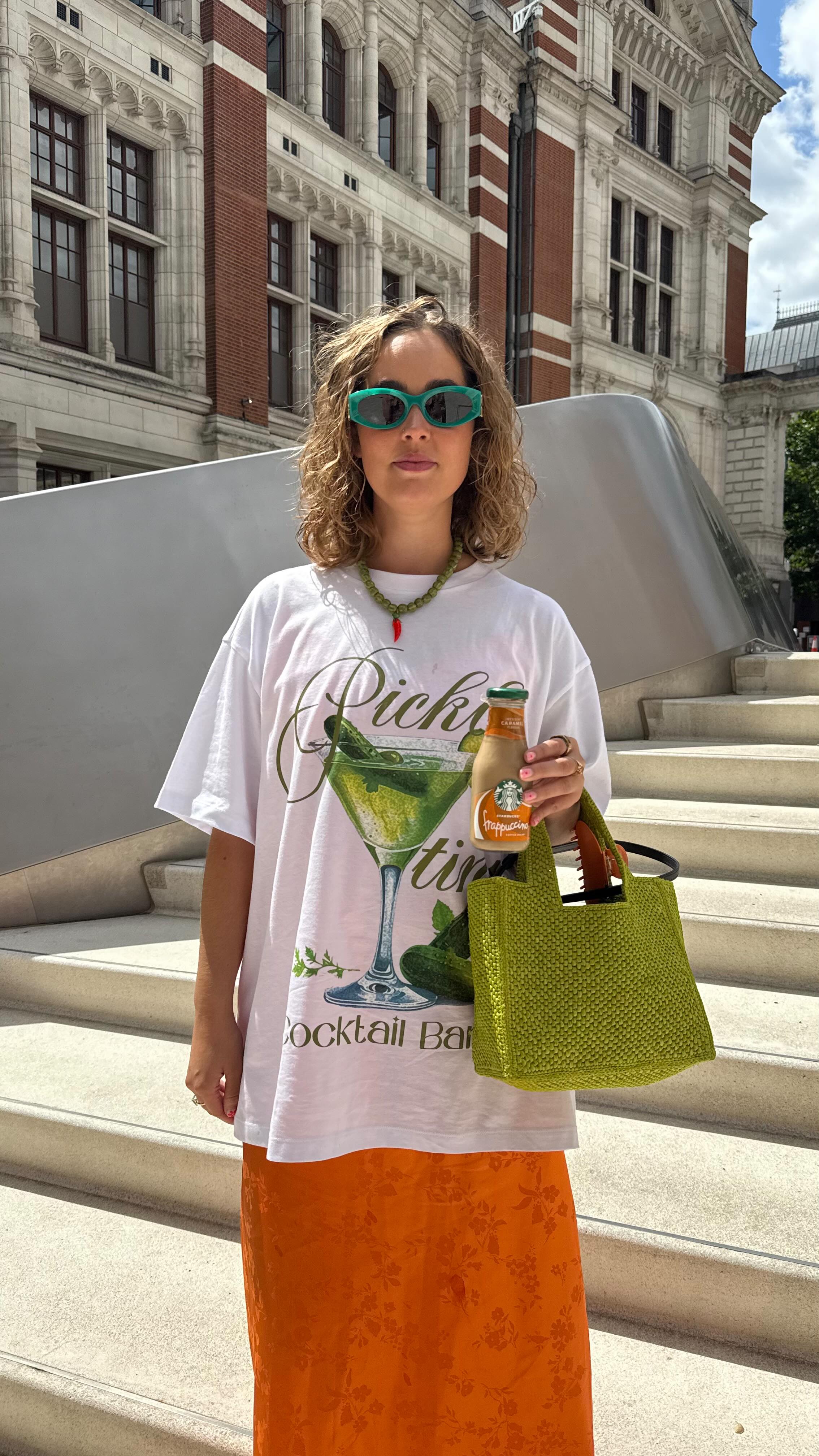 Instagram post by @styled.daisy for Starbucks Chilled Coffee. Caption reads: ad | Just me, my iced Frappuccino and a sweet....