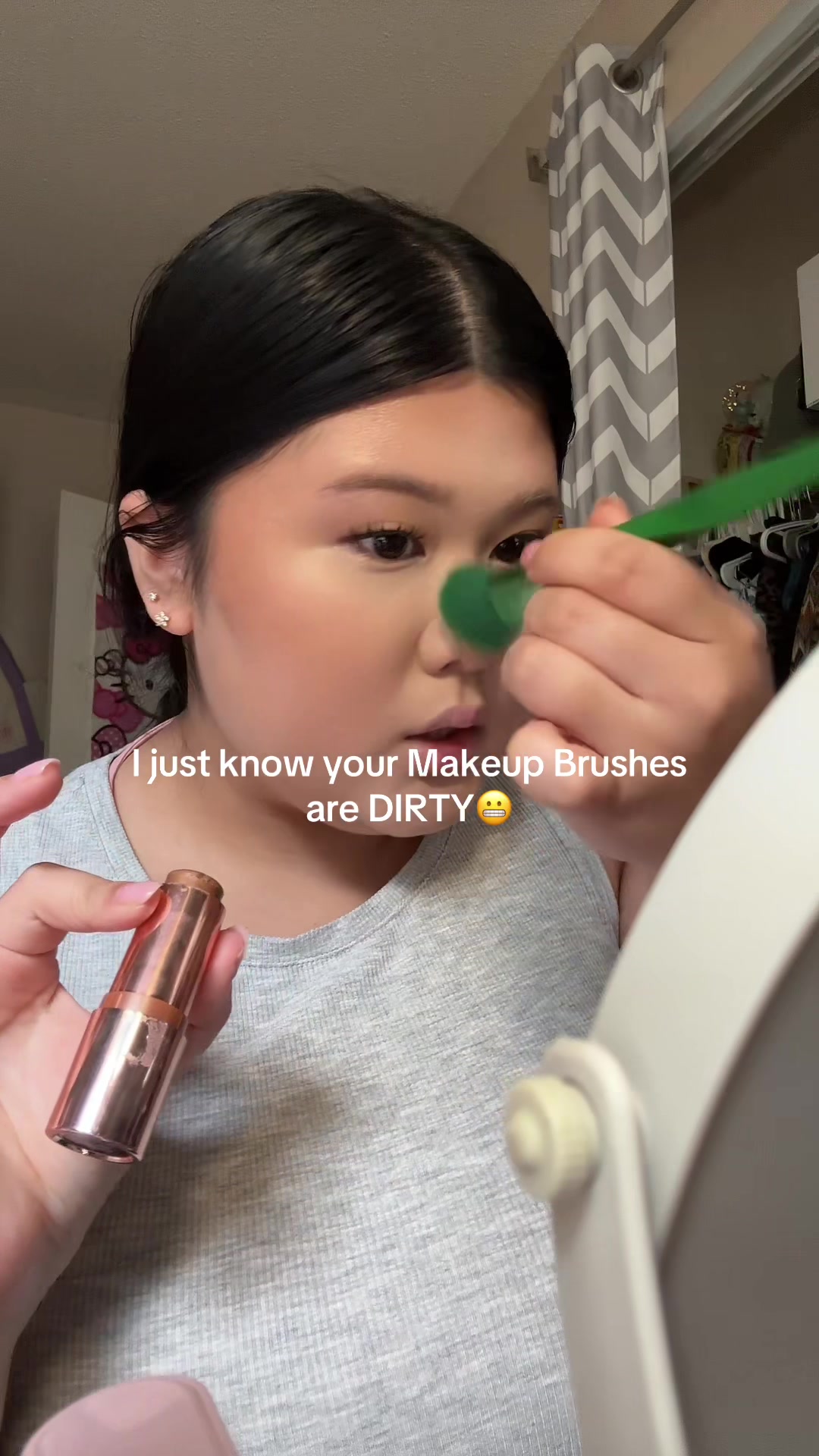 TikTok post by @annikaaleonaa for DIBS Beauty. Caption reads: [...] swirl thats it!! 😩 Smells good too!....