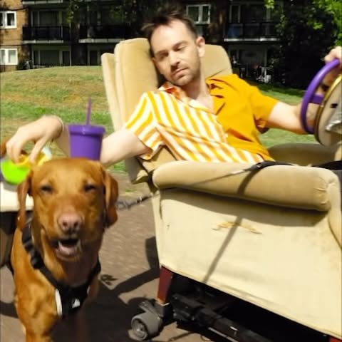 Instagram post by @josephsmachines for Yahoo. Caption reads: [...] of airplane mode... logging off with @yahoo....