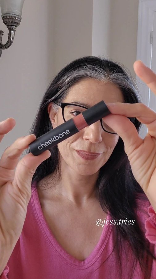 Instagram post by @jess.tries for Cheekbone Beauty. Caption reads: [...] this Warrior Liquid Lipstick is by....
