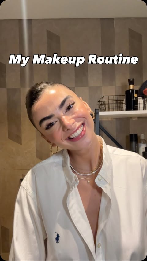 Instagram post by @selennergiz for Hourglass Cosmetics. Caption reads: my makeup routine #makeuptutorial #makeup #fyp....