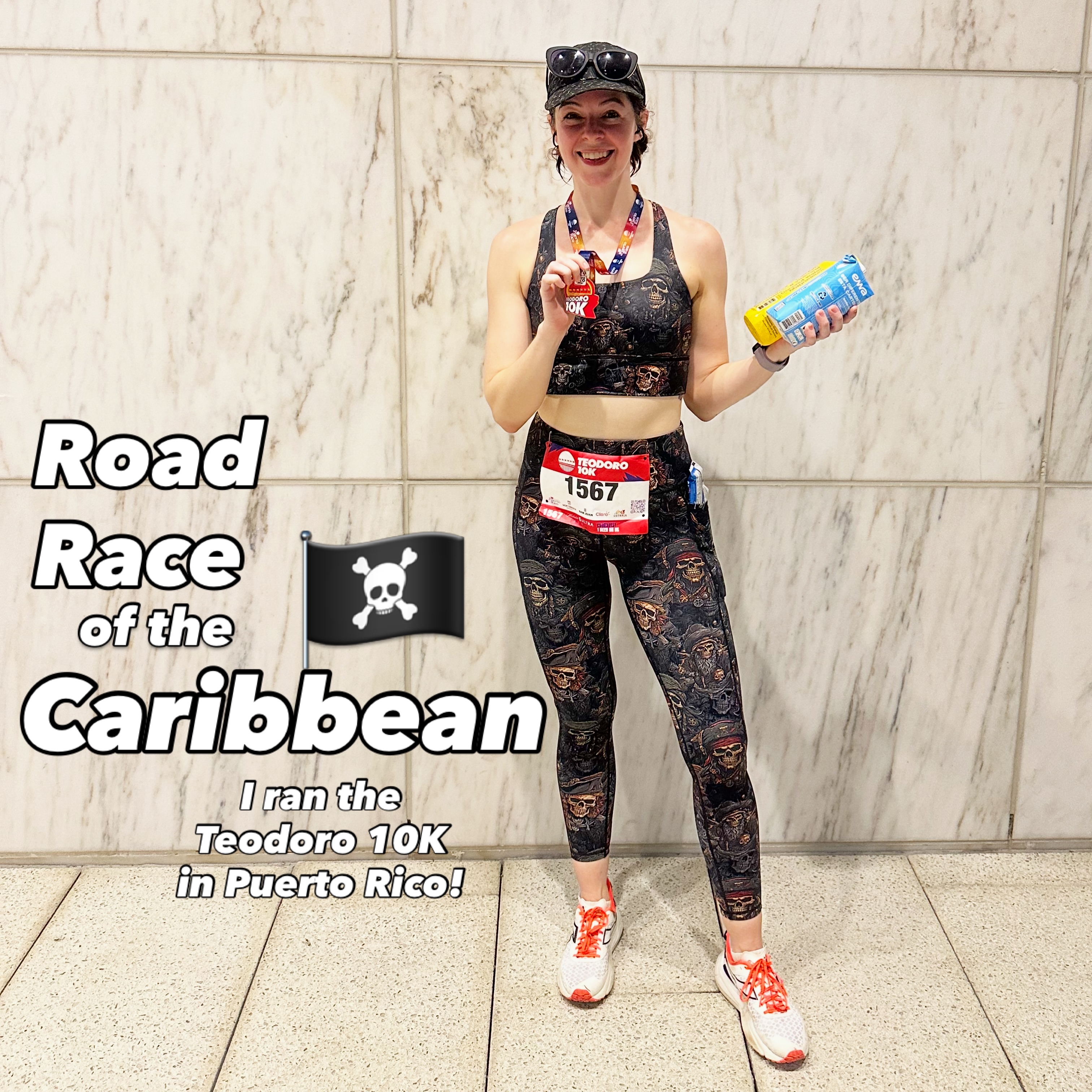 Instagram post by @fairestrunofall for Constantly Varied Gear. Caption reads: I survived my very first race in Puerto Rico! It....