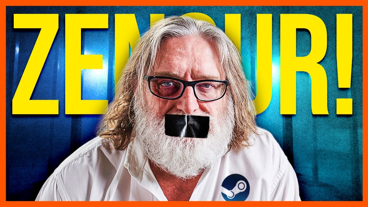YouTube post by @SpaceGaming for Holy Squad. Caption reads: Steam knickt ein I Gaming News.