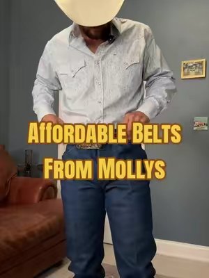 TikTok post by @codyblakemoseley for Molly’s Custom Silver. Caption reads: @Molly's Custom Silver offers great quality belts....