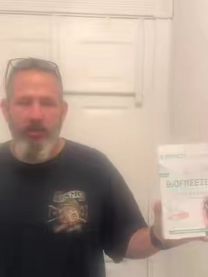 TikTok post by @pattidennistonrossihans for Biofreeze. Caption reads: Biofreeze dual active relief ultra flex plus . It....