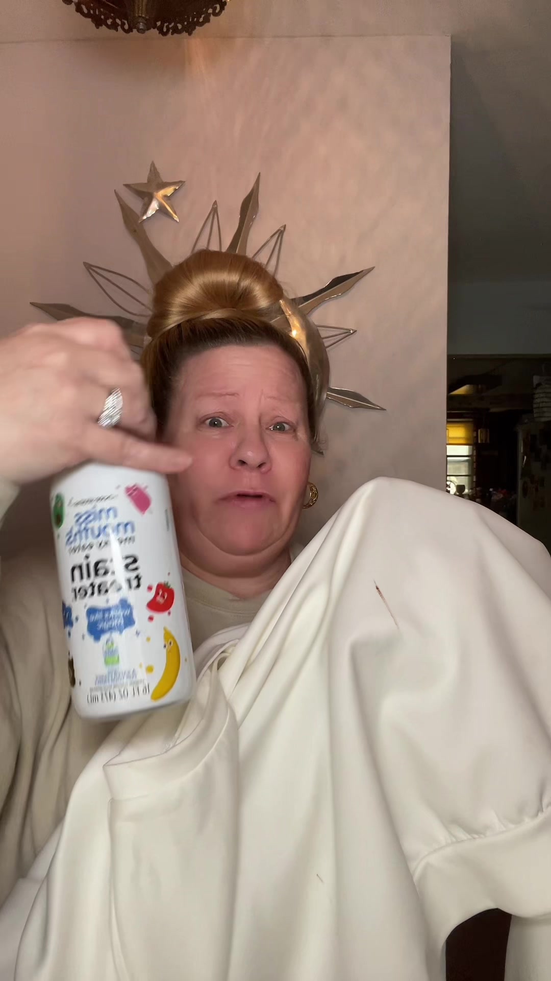 TikTok post by @megsskindeep7 for Miss Mouth’s. Caption reads: @Miss Mouths #stainremover #stainremoverhack....