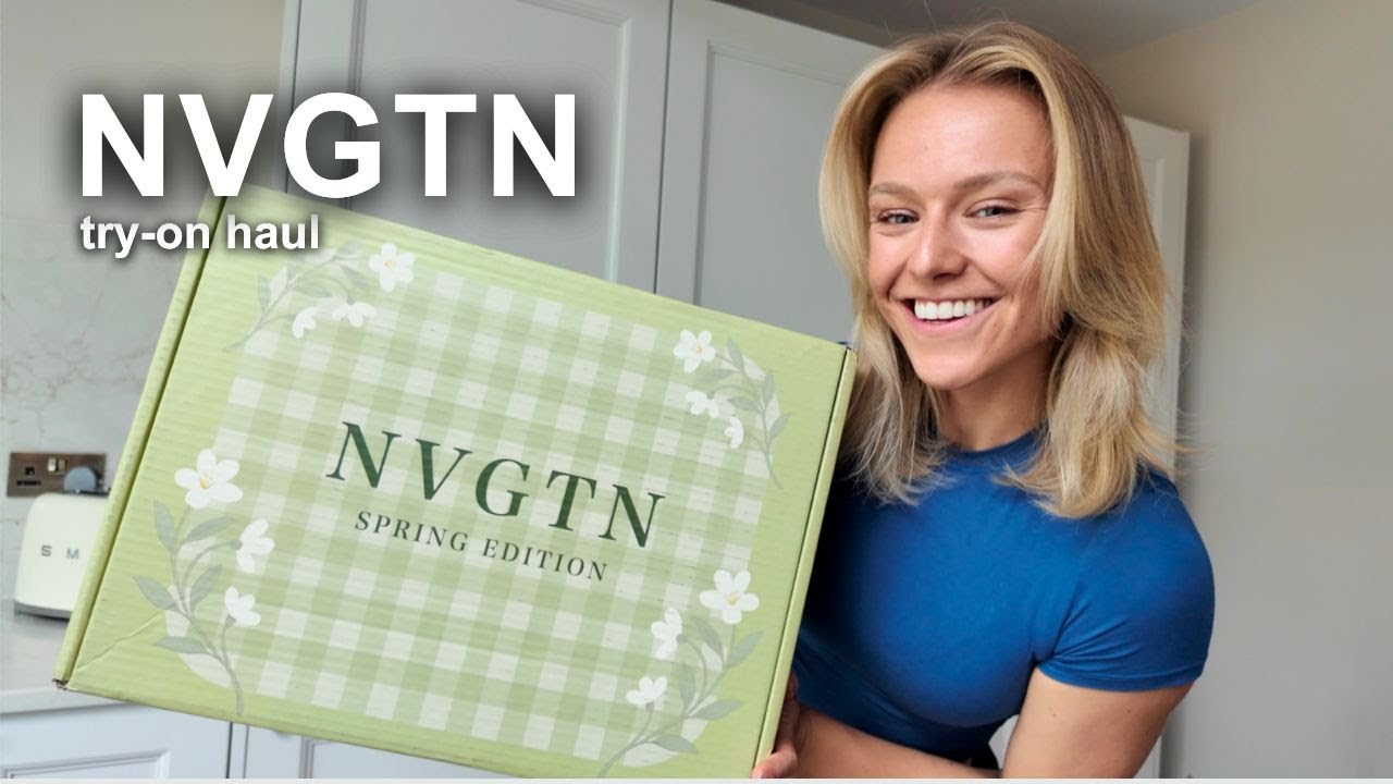 YouTube post by @GLJFitnessUK for Nvgtn. Caption reads: [...] another haul and this time we have the NVGTN....