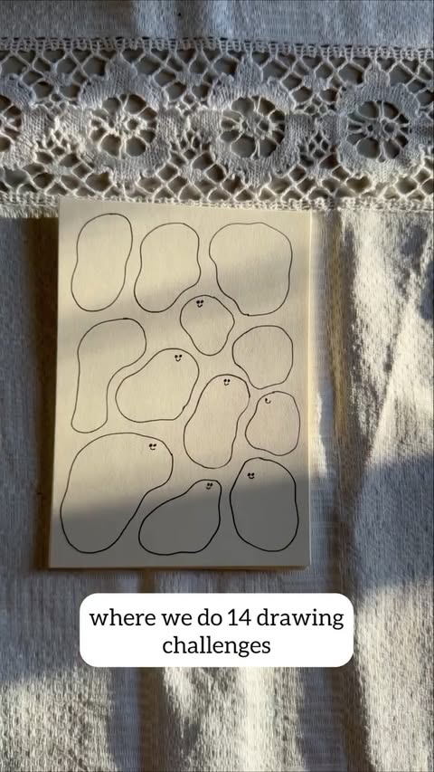 Instagram post by @majasbok for Toms Studio. Caption reads: ✨ DRAWING CHALLENGE ✨ I teamed up with @tomsstudio....