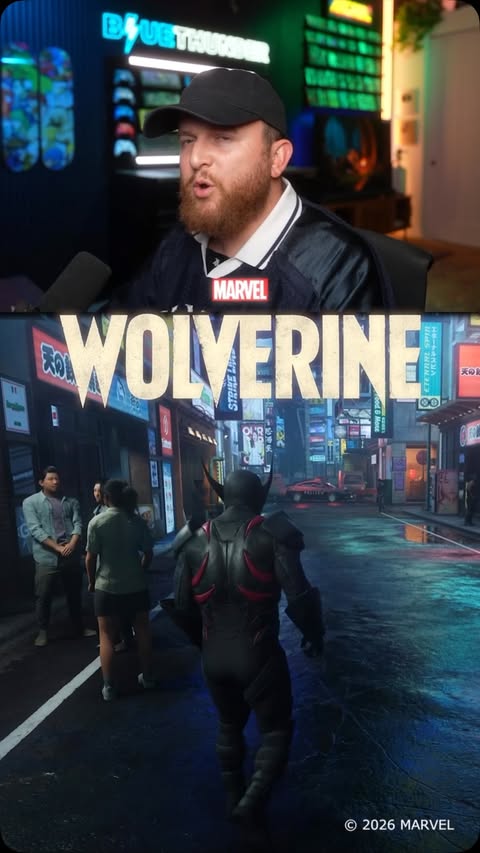 Instagram post by @blue_thundergaming for PlayStation. Caption reads: [...] #WolverinePS5 #ps5 #gaming #ad @playstation.