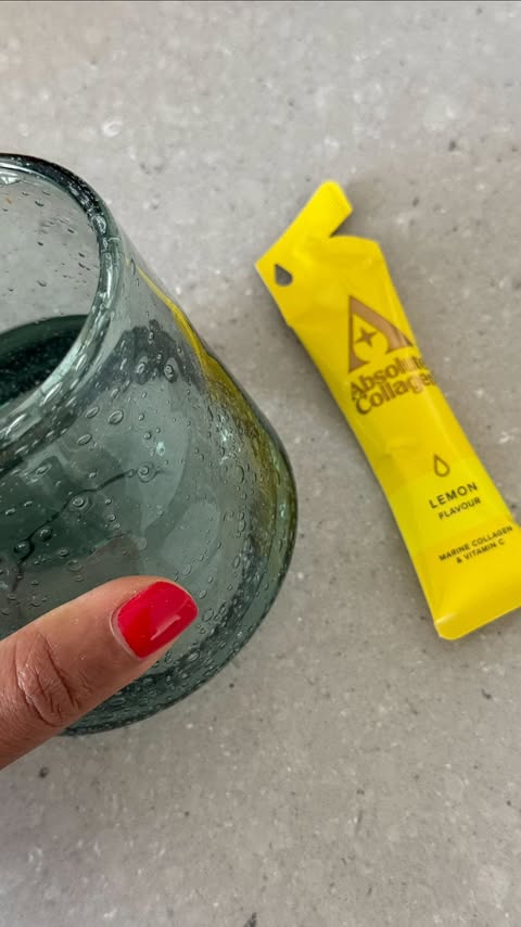 Instagram post by @thandimaq for Absolute Collagen. Caption reads: AD: When I started taking @absolutecollagen just....