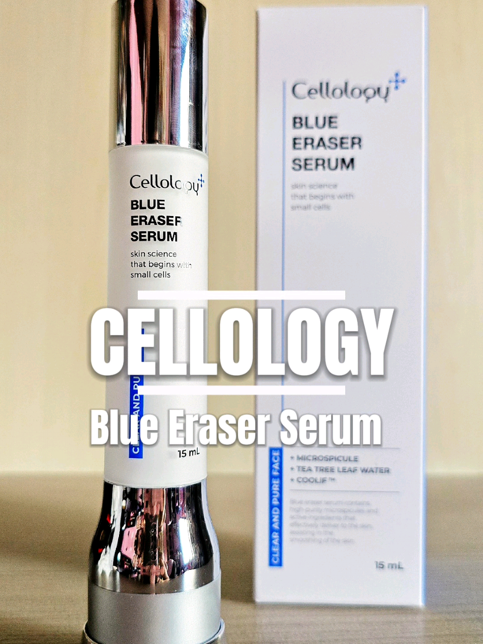 TikTok post by @ugcjelsantos for Cellology. Caption reads: [...] for acne spots? Found it. 👀 The....