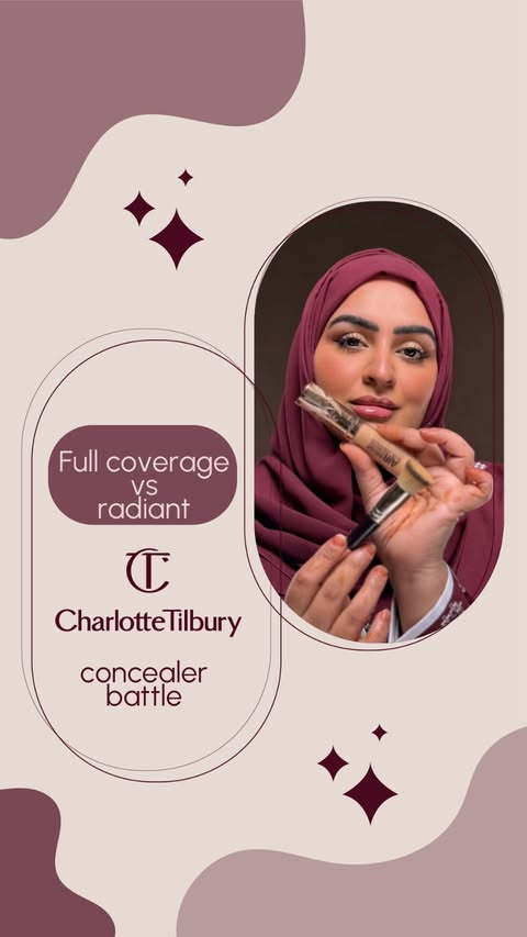 Instagram post by @mona_tajarbi for Charlotte Tilbury. Caption reads: [...] make it blurred 🤍 Testing the NEW....