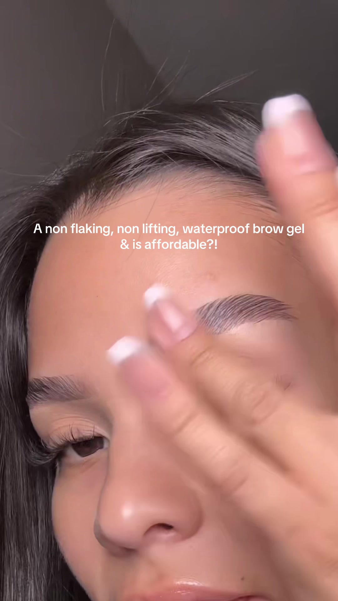 TikTok post by @delacruzmariely for HECI Beauty Makeup. Caption reads: [...] #browlamination || @HECI Beauty Makeup.
