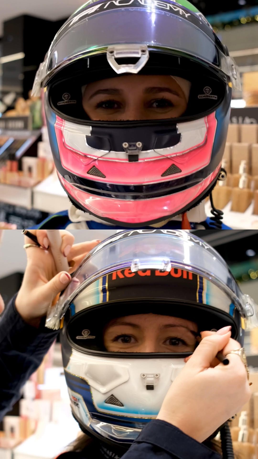 Instagram post by @rafaelaferreira.18 for Anastasia Beverly Hills. Caption reads: Pit stop complete, we are ready to race....